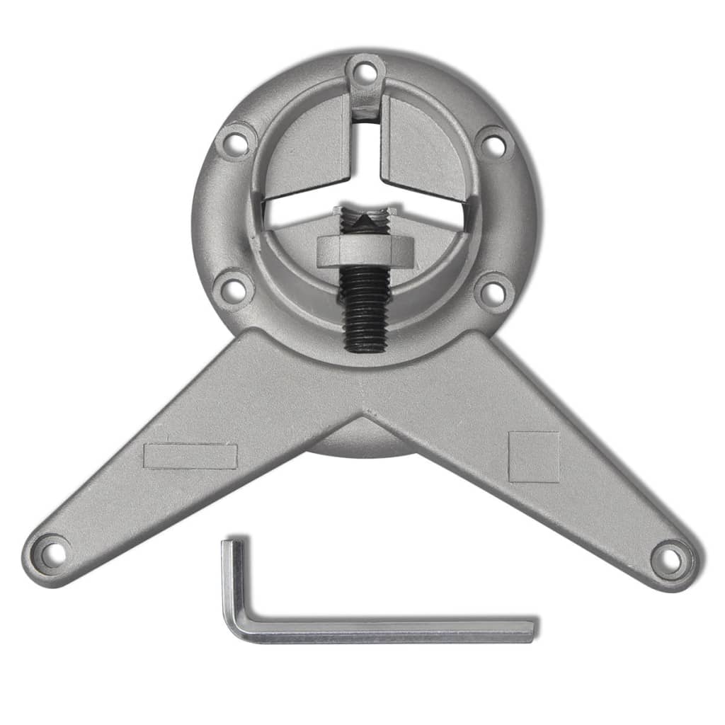 Set 4 gambe cromate per tavolo regolabili in altezza 710 mm - homemem39