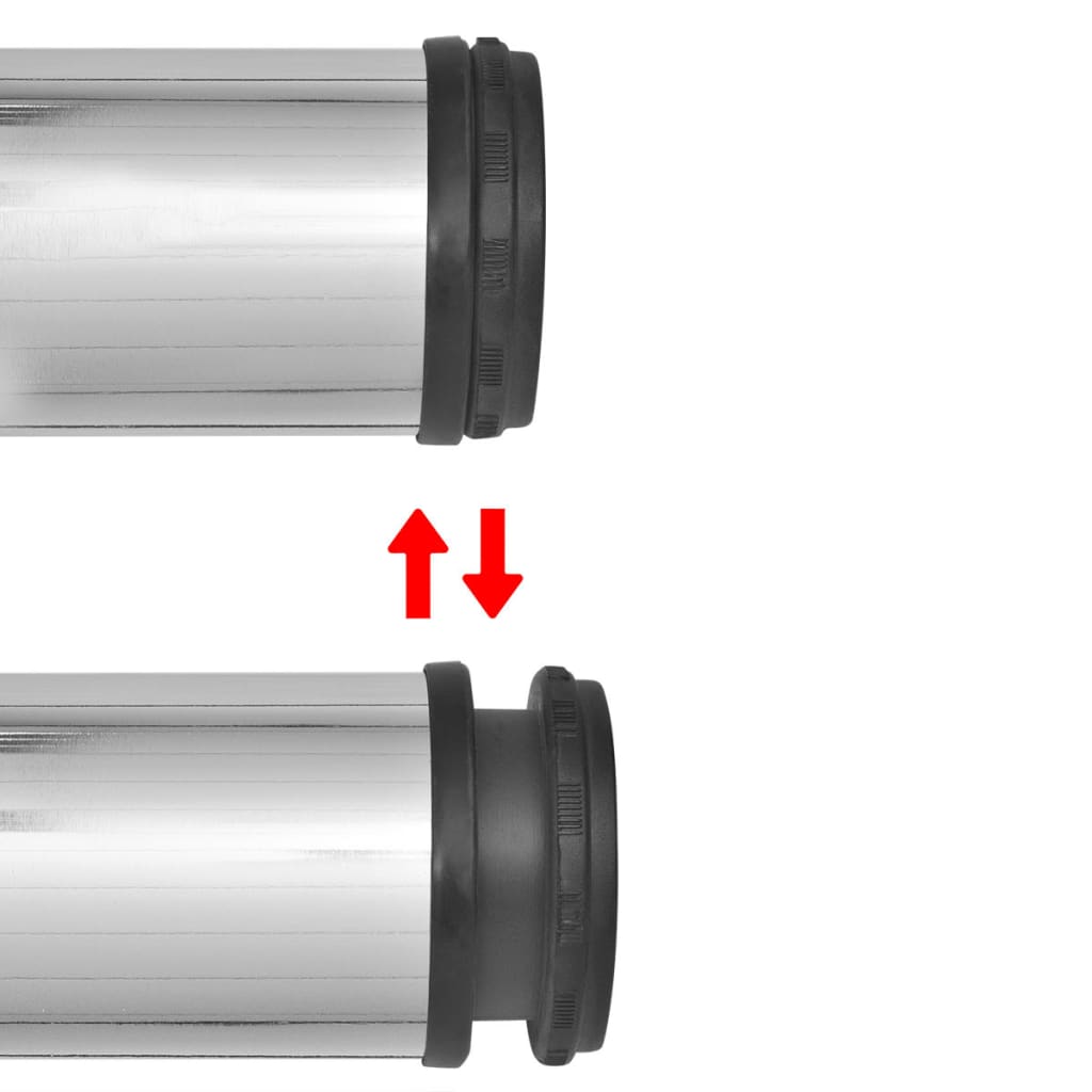 Gambe per Tavolo 4 pz Altezza Regolabile Cromate 870 mm - homemem39