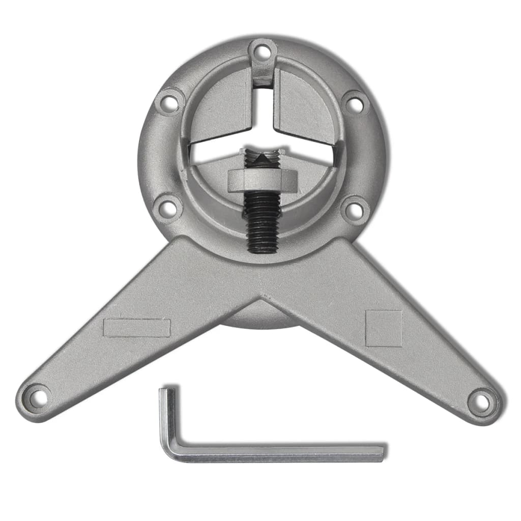 Set Gambe Tavolo 4 pz in Nickel Spazzolato Regolabili 870 mm - homemem39