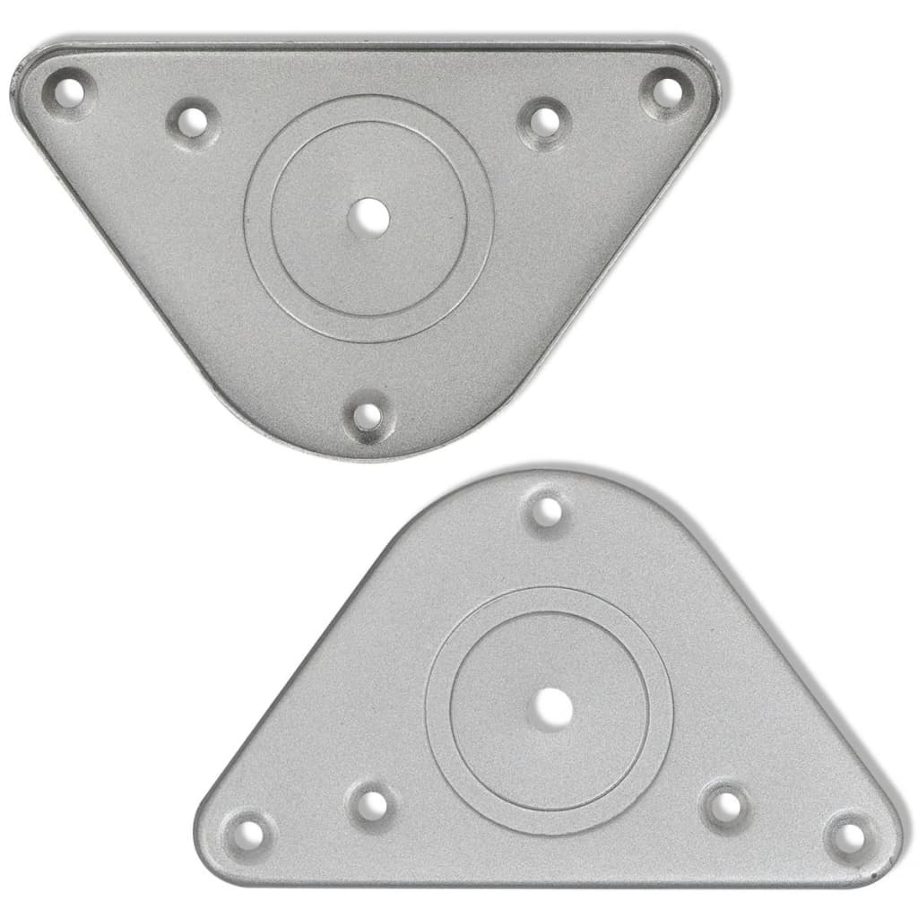Gambe per Tavolo 4 pz Altezza Regolabile Cromate 710 mm - homemem39