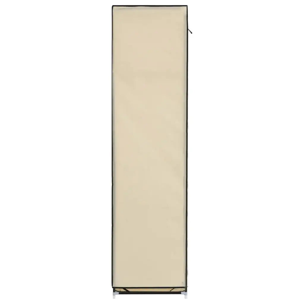 Armadio con Scomparti e Aste Crema 150x45x175 cm in Tessuto - homemem39