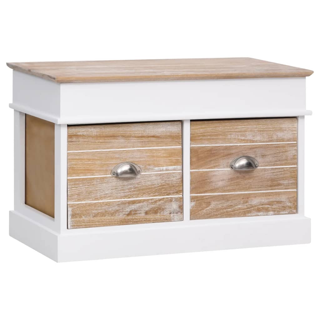 Panca da Ingresso 70x35x45 cm in Legno di Paulownia - homemem39