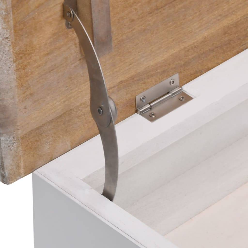 Panca da Ingresso 70x35x45 cm in Legno di Paulownia - homemem39