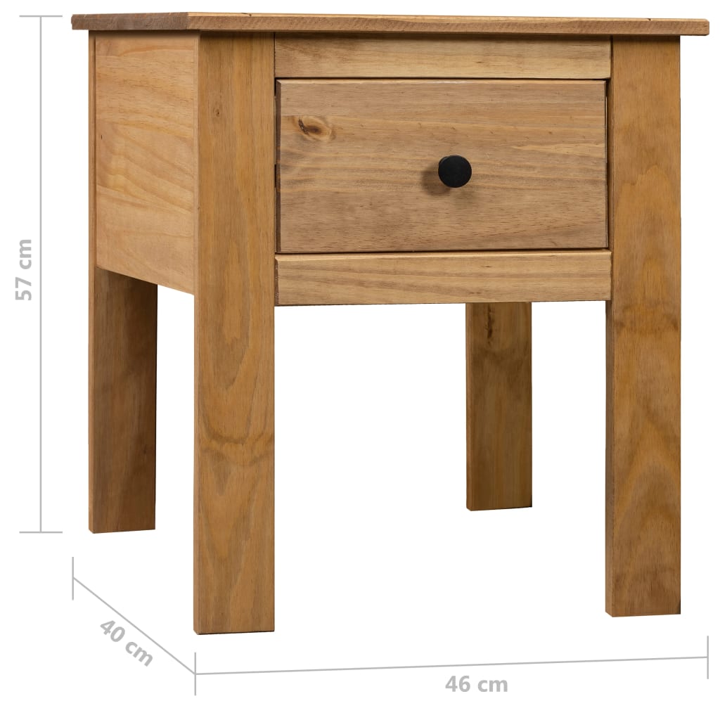Comodino 46x40x57 cm in Legno di Pino Panama Range - homemem39