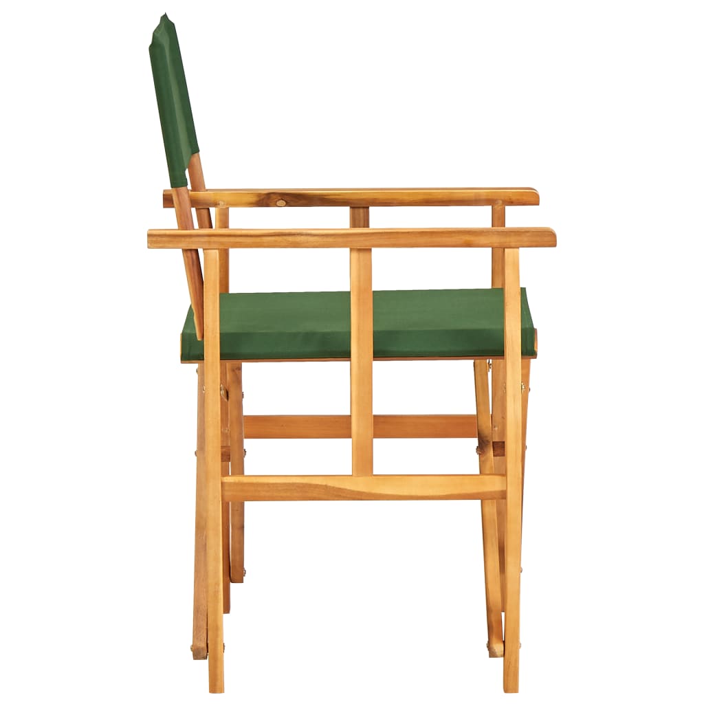 Sedie da Regista 2 pz in Legno Massello di Acacia Verde - homemem39