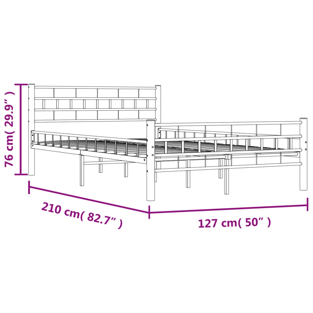 Giroletto Bianco in Metallo 120x200 cm - homemem39