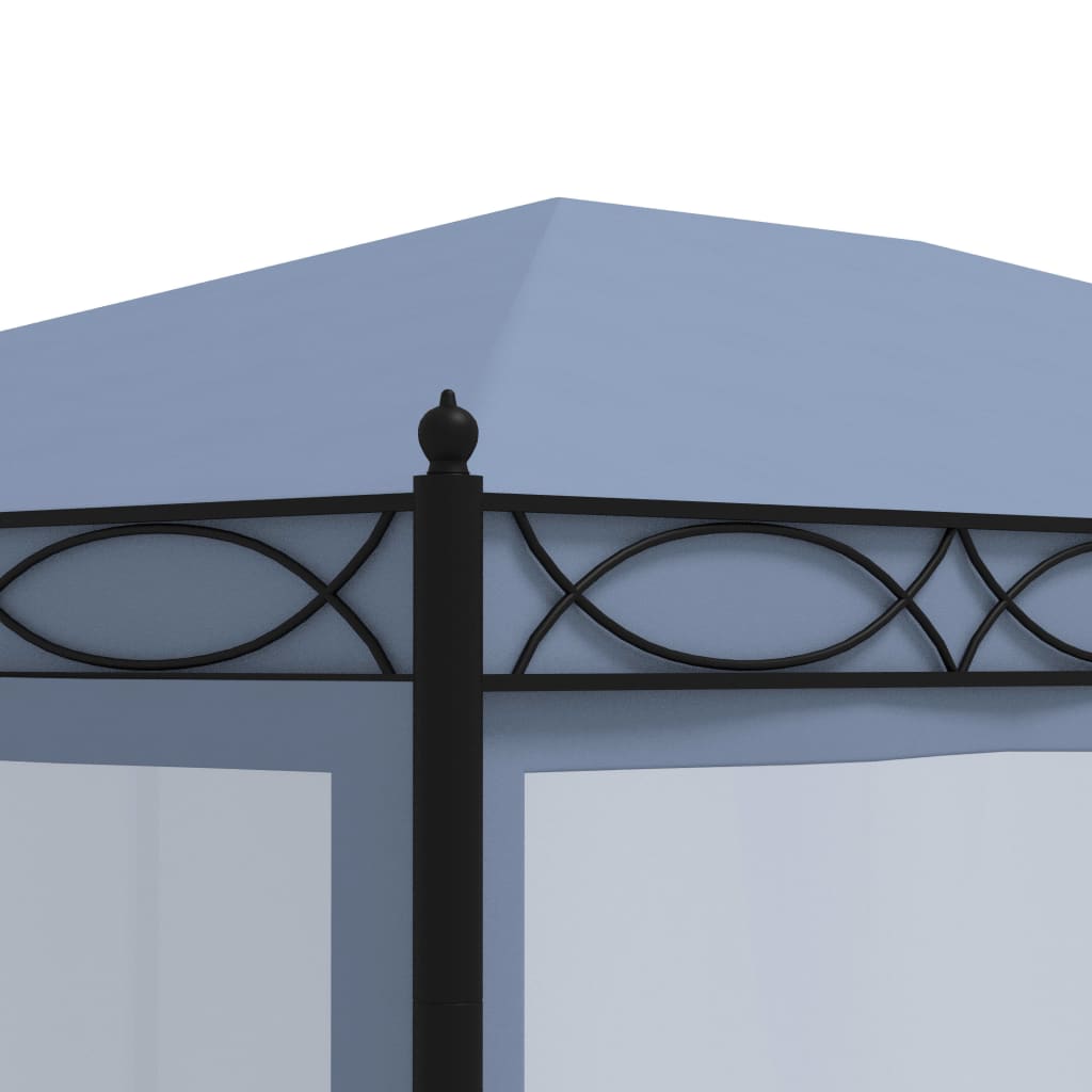 Gazebo con Schermi a Rete 3x4 cm Antracite in Acciaio - homemem39