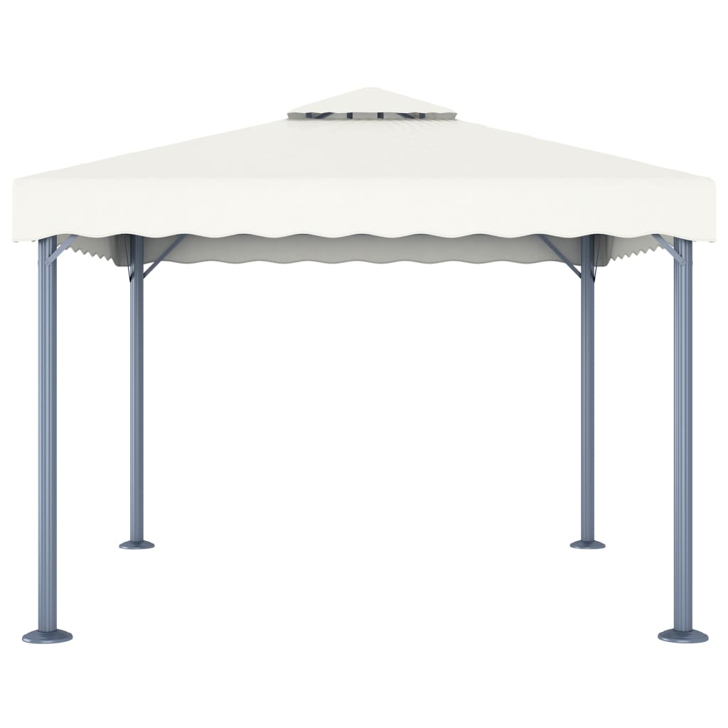 Gazebo 300x300 cm Crema Alluminio - homemem39
