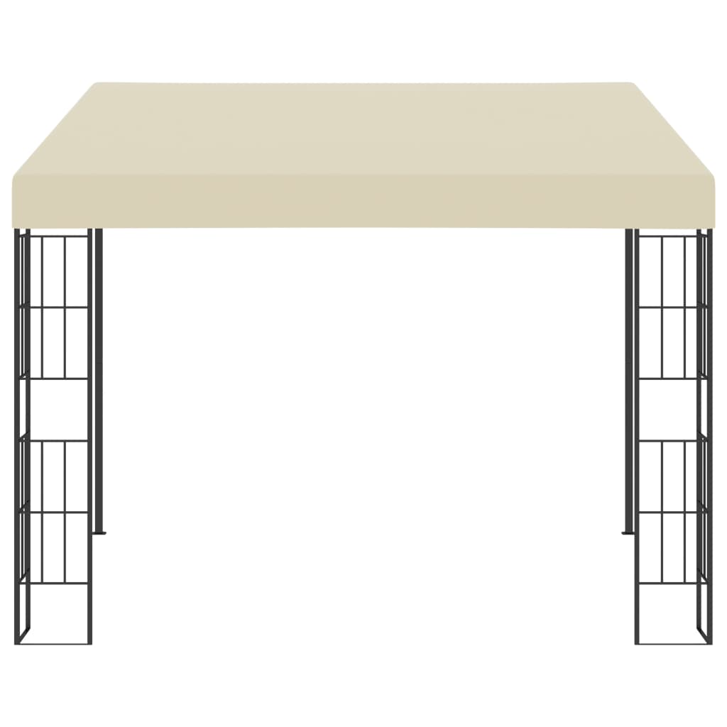 Gazebo a Parete 3x3 m Crema in Tessuto - homemem39
