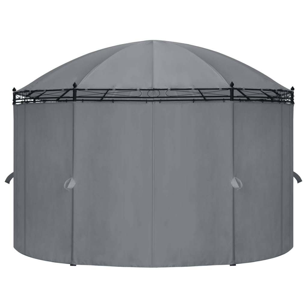 Gazebo con Tende 520x349x255 cm Antracite - homemem39