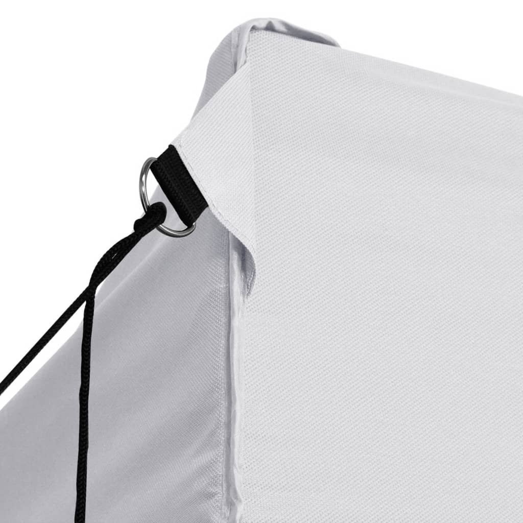 Gazebo Pieghevole con 4 Pareti 3x6 m Acciaio Bianco - homemem39