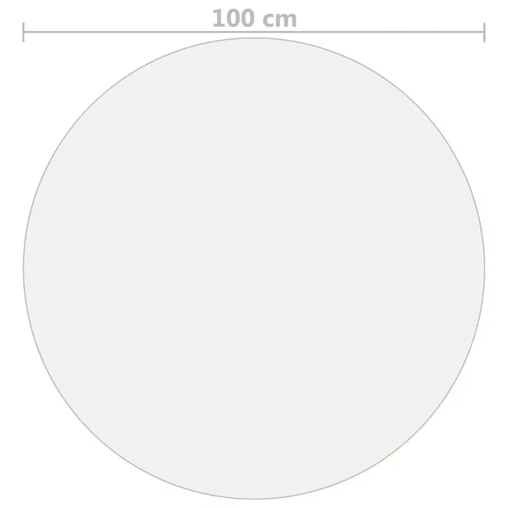 Protezione Tavolo Trasparente Ø 100 cm 2 mm PVC - homemem39