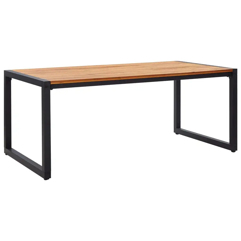 Set da Pranzo da Giardino 7 pz in Legno Acacia e Polyrattan - homemem39