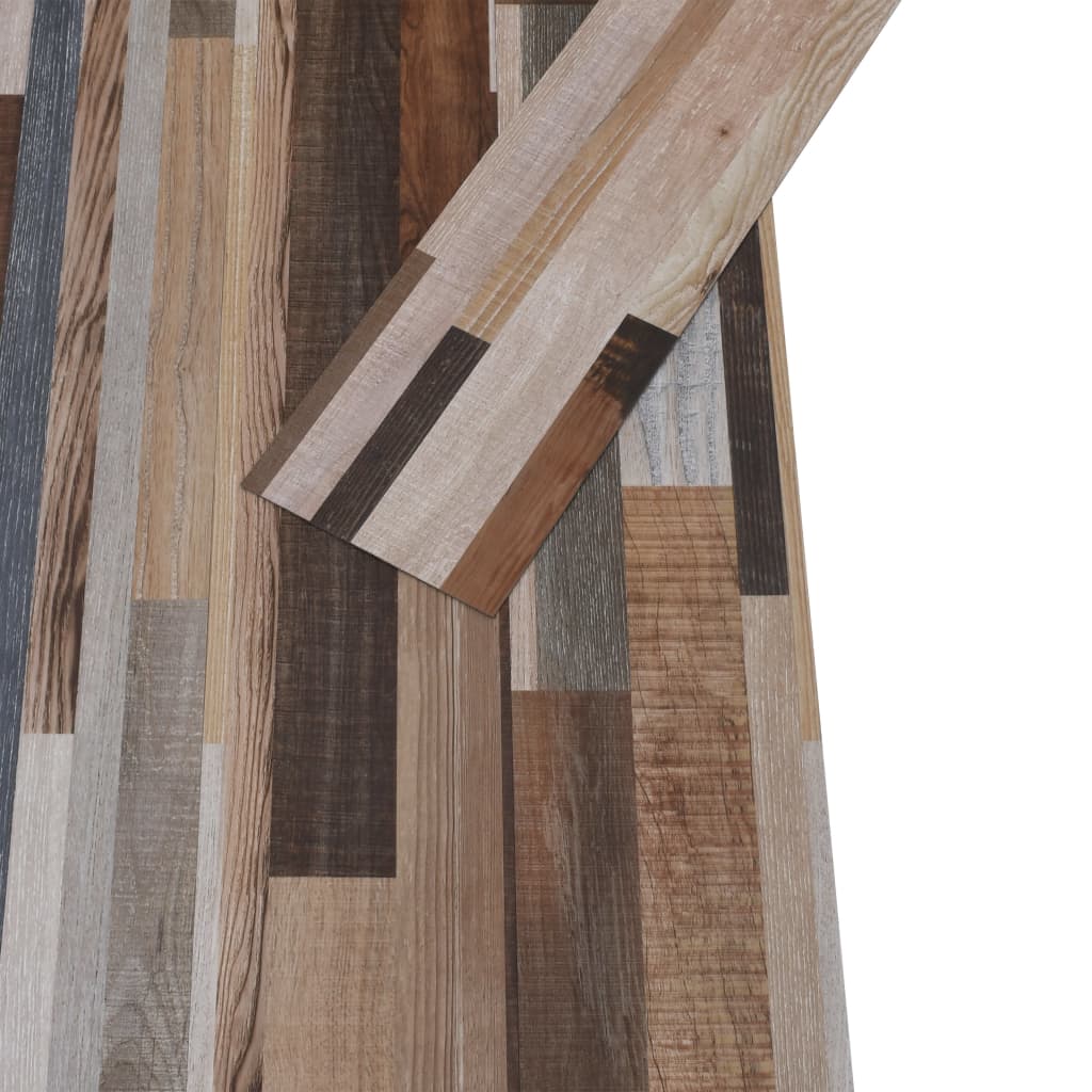 Listoni Pavimento in PVC 4,46 m² 3 mm Autodesivi Multicolore - homemem39
