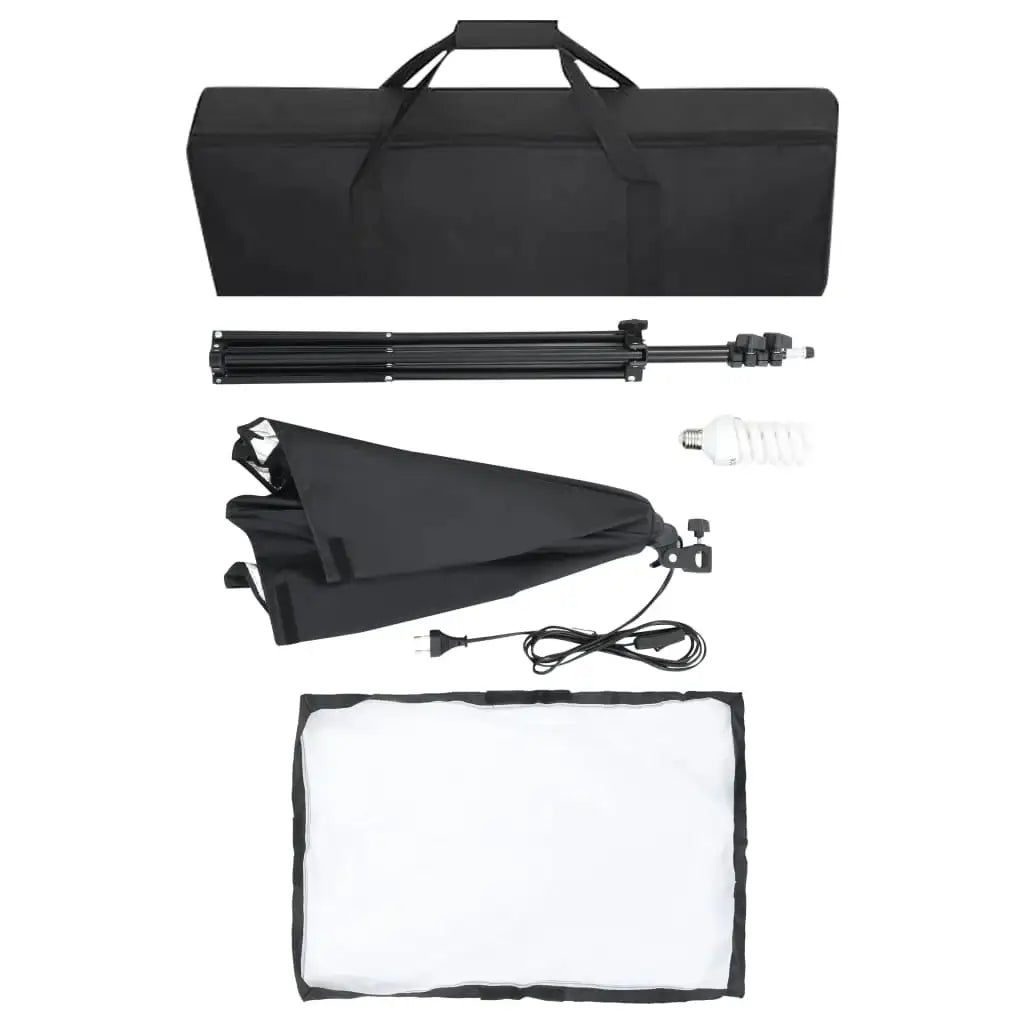 Kit per Studio Fotografico con Luci Softbox e Fondale - homemem39