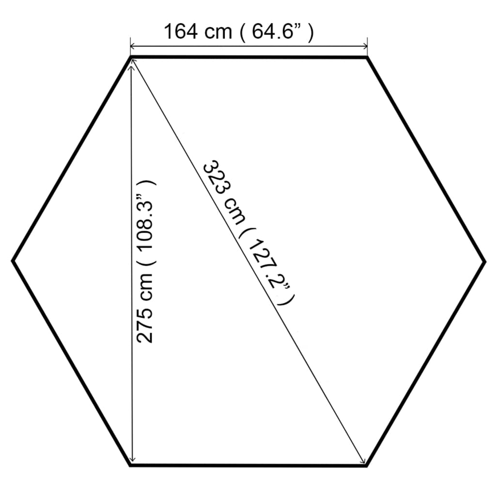Gazebo da Giardino 323x275x265 cm Bianco 180 g/m² - homemem39