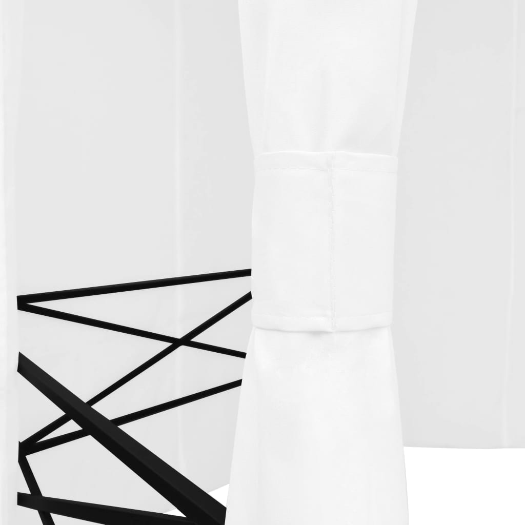 Gazebo da Giardino con Tende 360x312x265 cm Bianco 180 g/m² - homemem39
