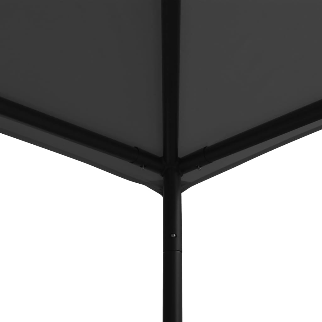 Gazebo 3x3 m Antracite in Tessuto e Acciaio 180 g/m² - homemem39