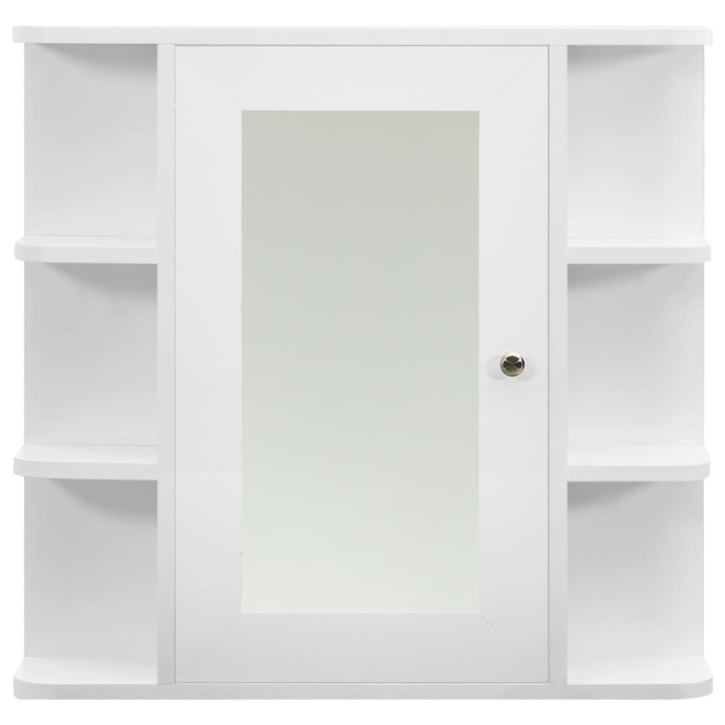 Armadietto a Specchio Bianco 66x17x63 cm in MDF - homemem39