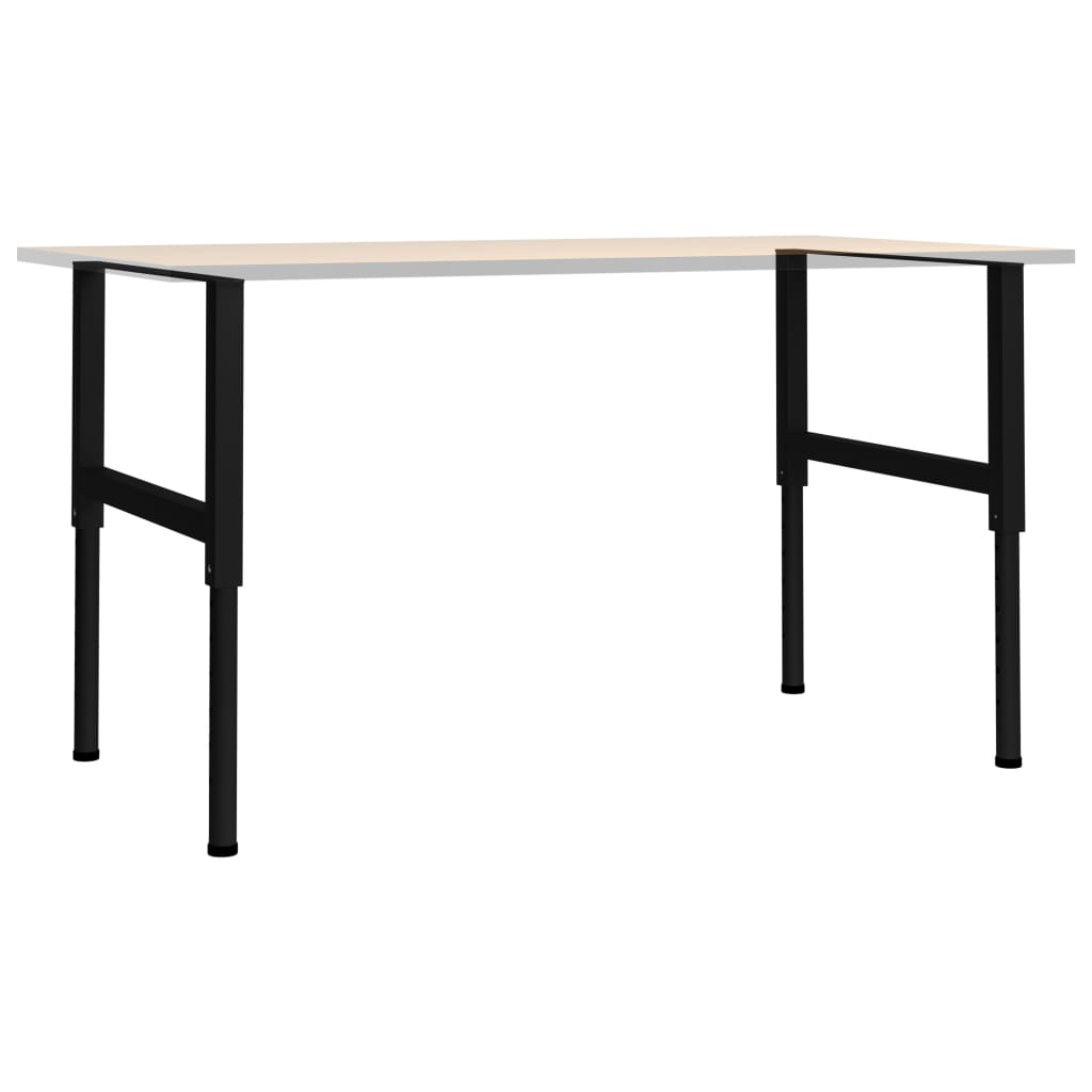 Telai per Banco da Lavoro 2 pz in Metallo 85x(69-95,5) cm Neri - homemem39