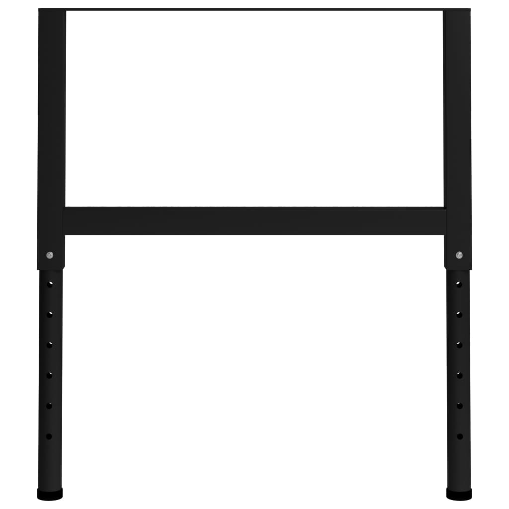 Telai per Banco da Lavoro 2 pz in Metallo 85x(69-95,5) cm Neri - homemem39