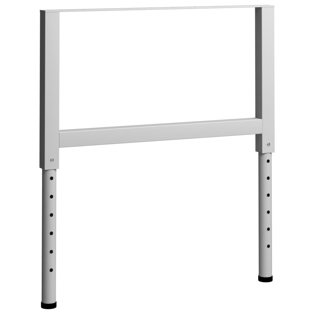 Telai per Banco da Lavoro 2 pz in Metallo 85x(69-95,5) cm Grigi - homemem39