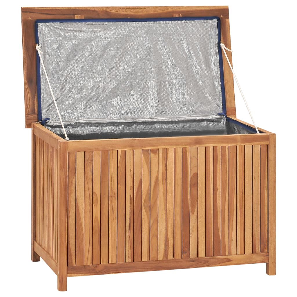 Baule da Giardino 90x50x58 cm in Legno Massello di Teak - homemem39