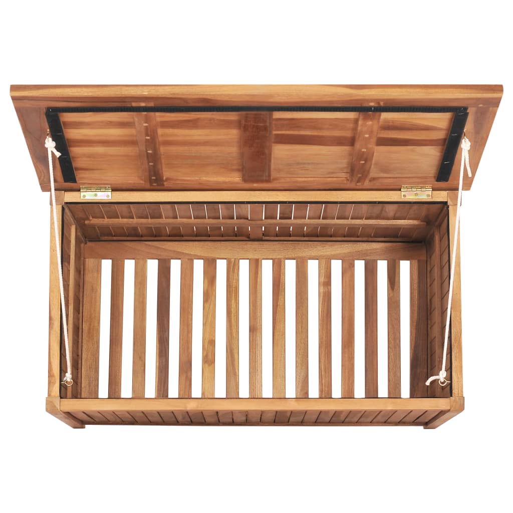 Baule da Giardino 90x50x58 cm in Legno Massello di Teak - homemem39