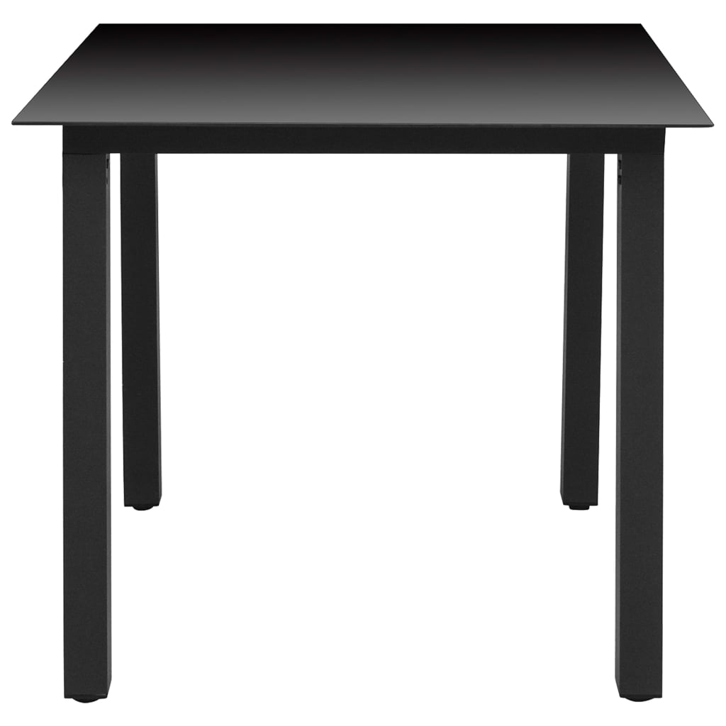 Set da Pranzo da Giardino 3 pz Nero e Marrone - homemem39