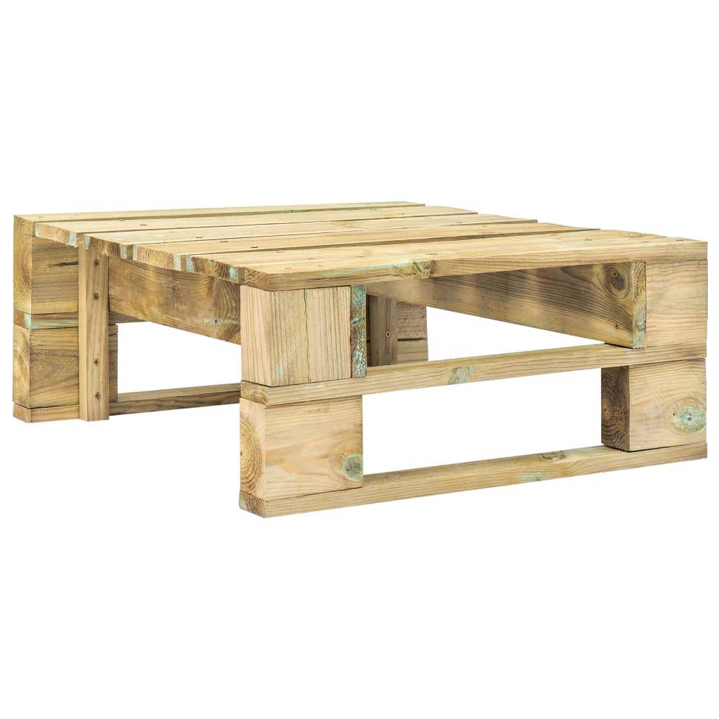 Set di Divani su Pallet 4 pz e Cuscini in Pino Impregnato Verde - homemem39