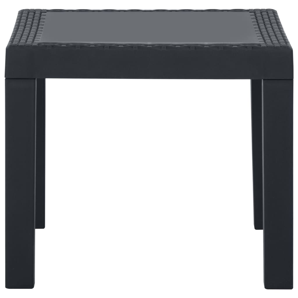 Set Divani da Giardino con Cuscini 3 pz in Plastica Grigio - homemem39