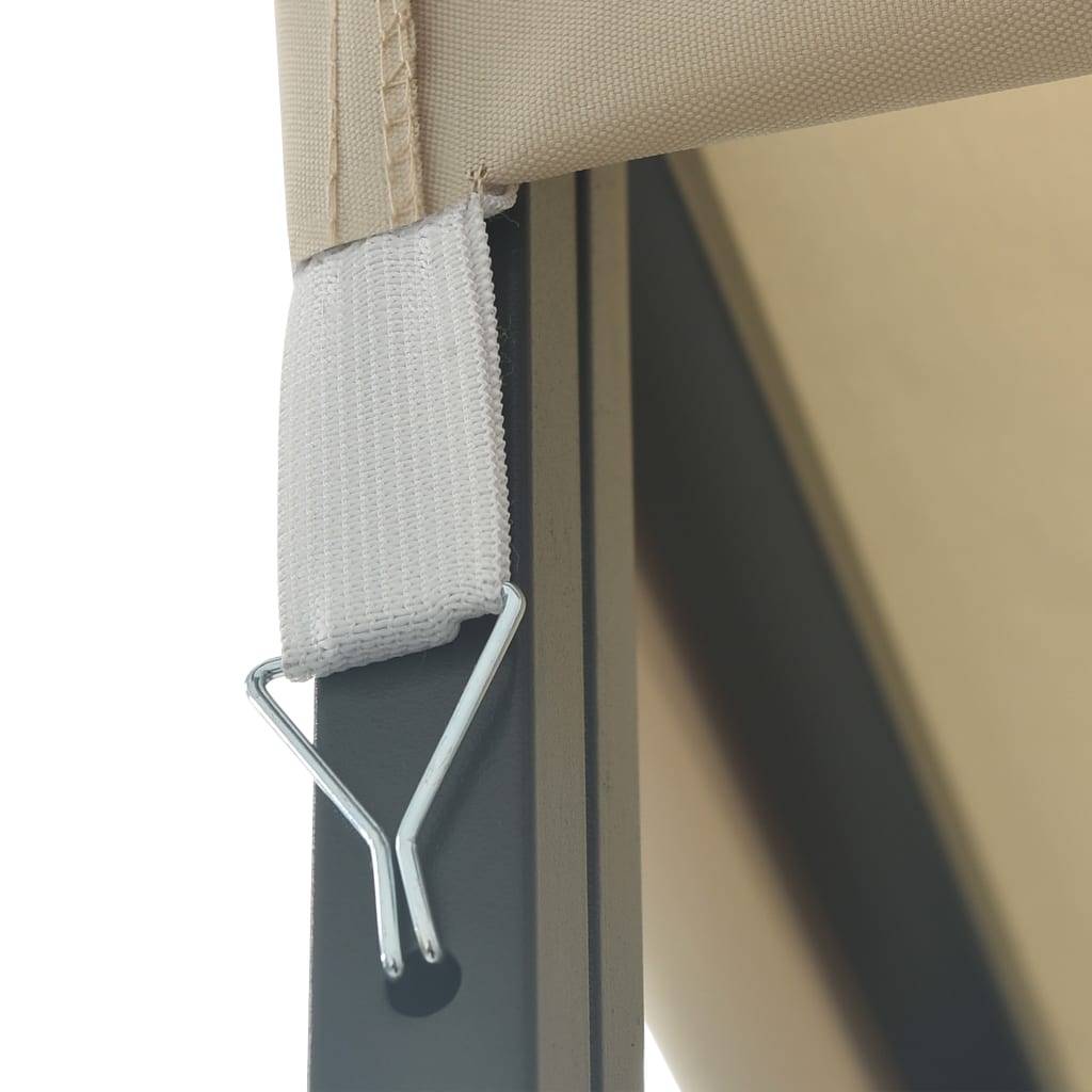 Gazebo con Stringa di Luci LED 3x4 m Crema - homemem39
