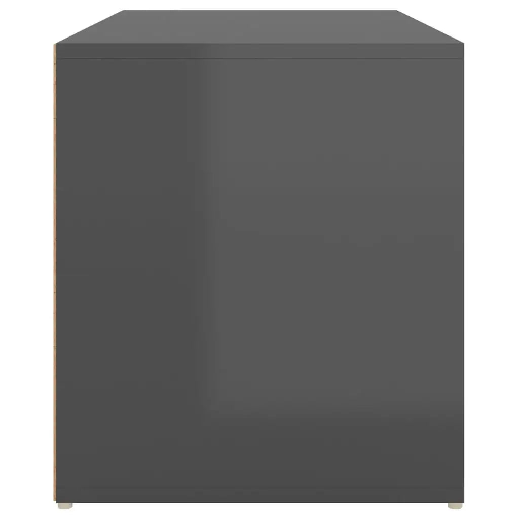 Panca da Ingresso 80x40x45 cm Grigio Lucido in Truciolato - homemem39