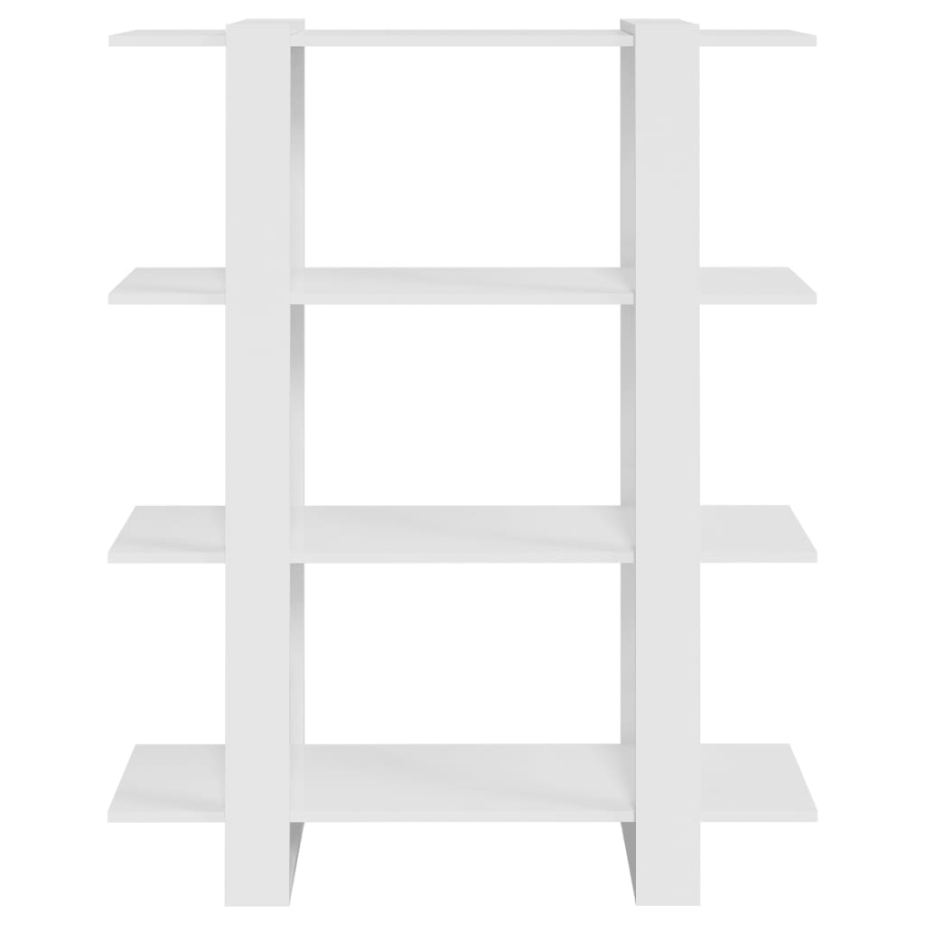 Libreria/Divisorio Bianco Lucido 100x30x123,5 cm - homemem39