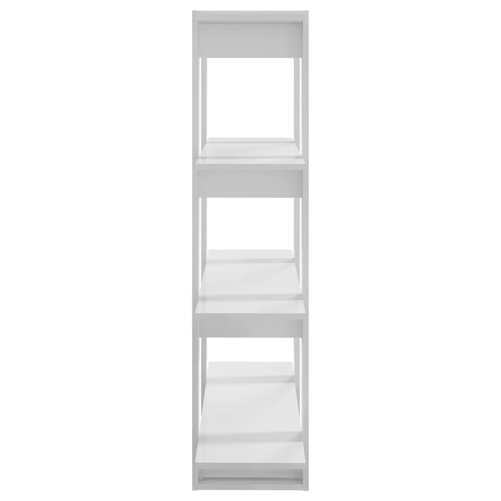 Libreria/Divisorio Bianco Lucido 100x30x123,5 cm - homemem39