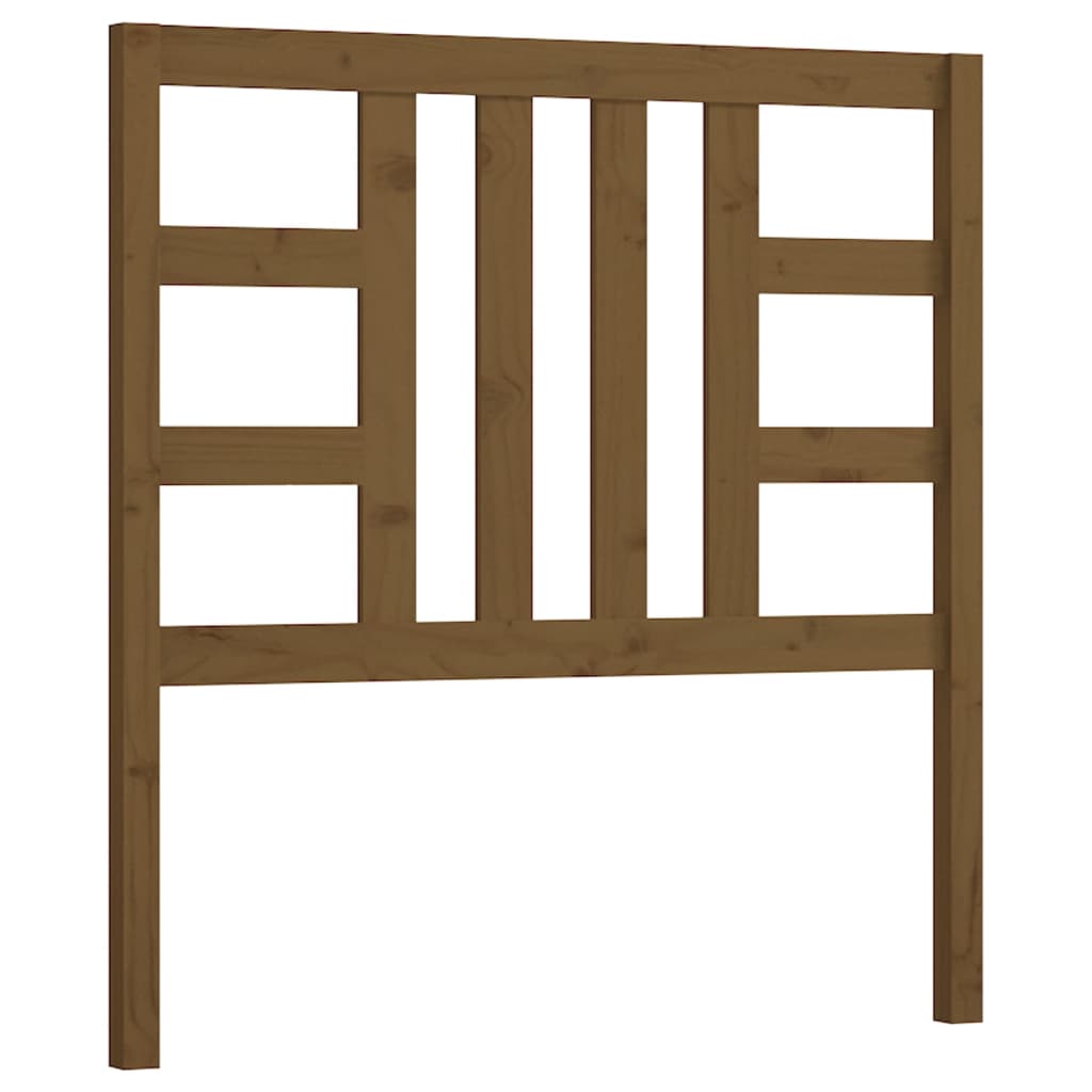 Testiera per Letto Miele 106x4x100 cm in Legno Massello di Pino - homemem39