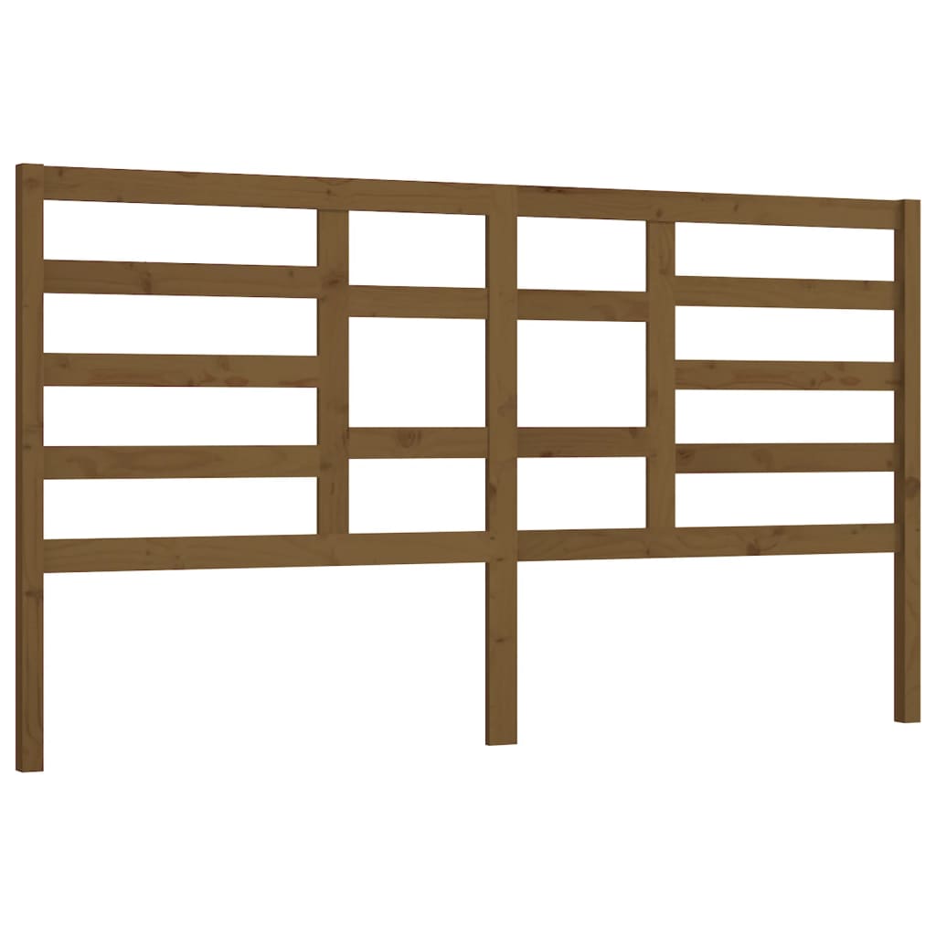 Testiera per Letto Miele 206x4x104 cm in Legno Massello di Pino - homemem39