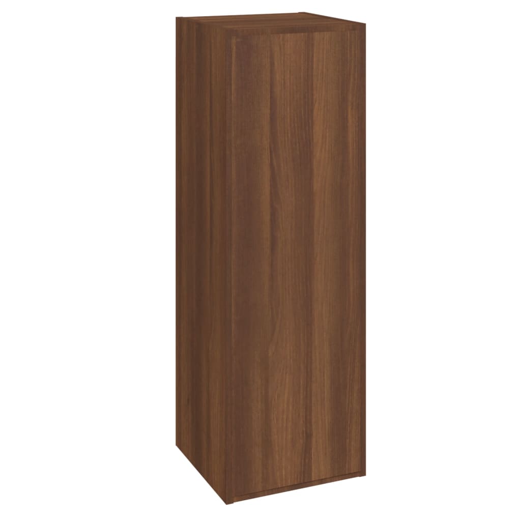 Mobili TV 2 pz Rovere Marrone 30,5x30x90cm in Legno Multistrato - homemem39