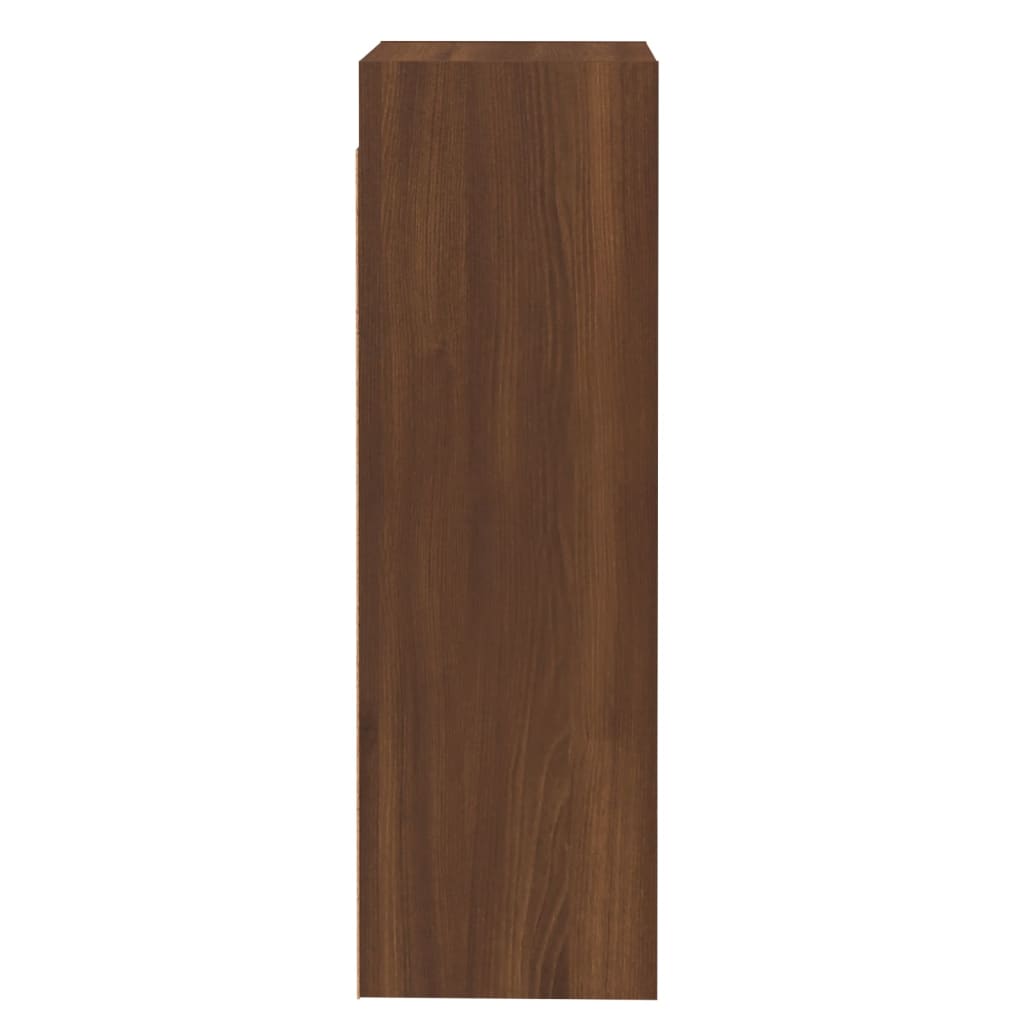 Mobili TV 2 pz Rovere Marrone 30,5x30x90cm in Legno Multistrato - homemem39
