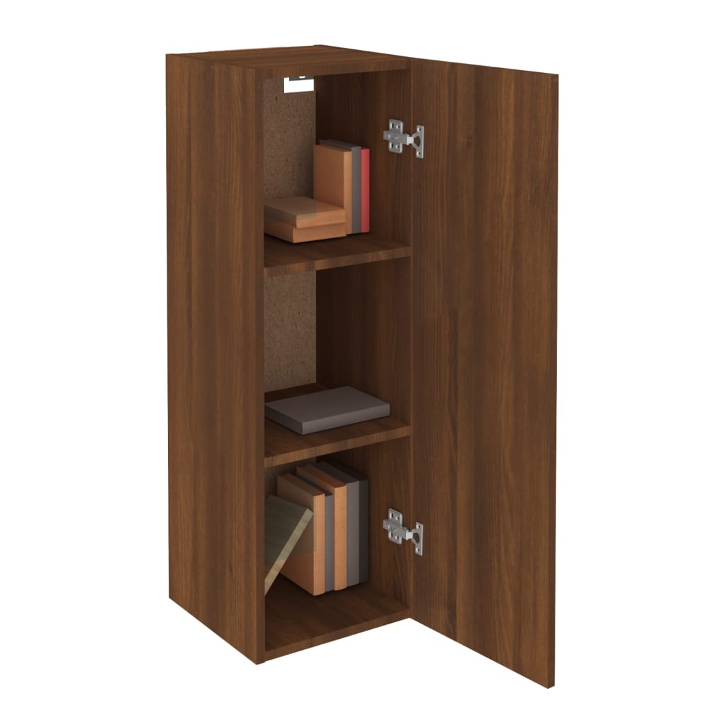 Mobili TV 2 pz Rovere Marrone 30,5x30x90cm in Legno Multistrato - homemem39