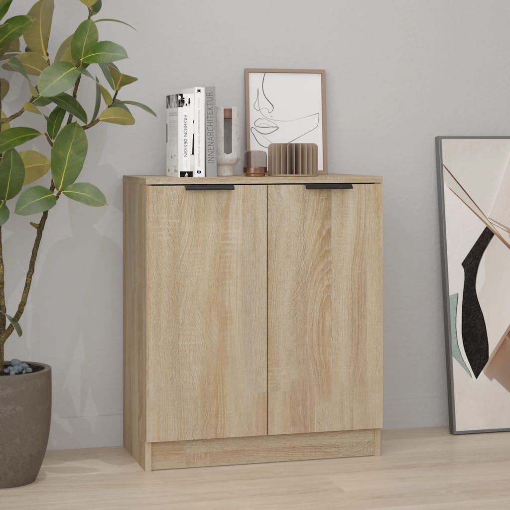 Credenza Rovere Sonoma 60x30x70 cm in Legno Multistrato - homemem39
