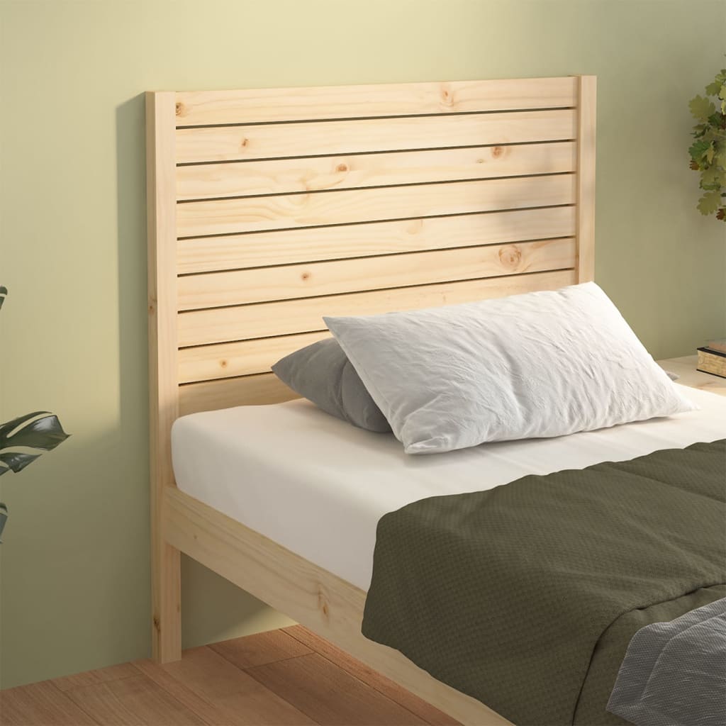 Testiera per Letto 106x4x100 cm in Legno Massello di Pino - homemem39