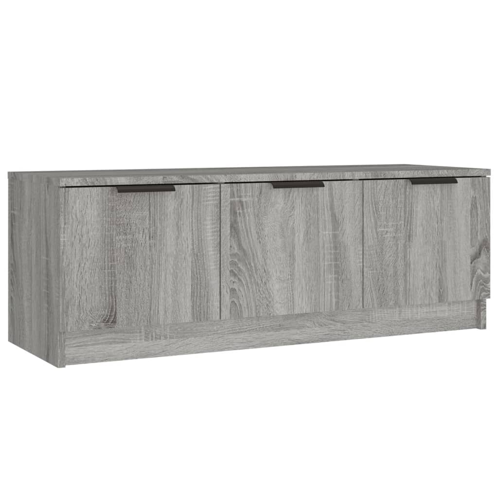 Mobile TV Grigio Sonoma 102x35x36,5 cm in Legno Multistrato - homemem39