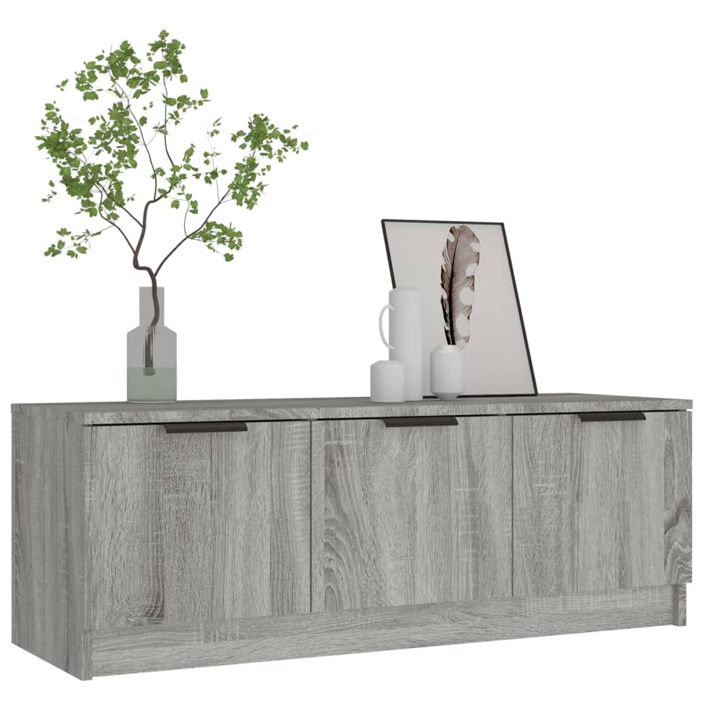 Mobile TV Grigio Sonoma 102x35x36,5 cm in Legno Multistrato - homemem39