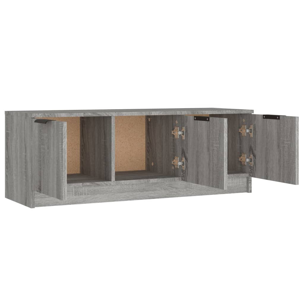 Mobile TV Grigio Sonoma 102x35x36,5 cm in Legno Multistrato - homemem39