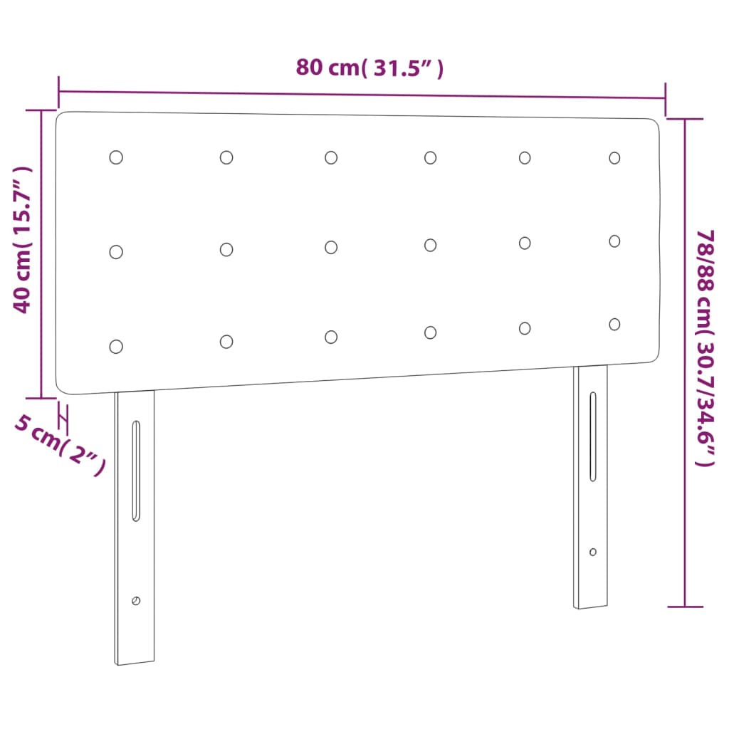 Testiera Blu 80x5x78/88 cm in Tessuto - homemem39
