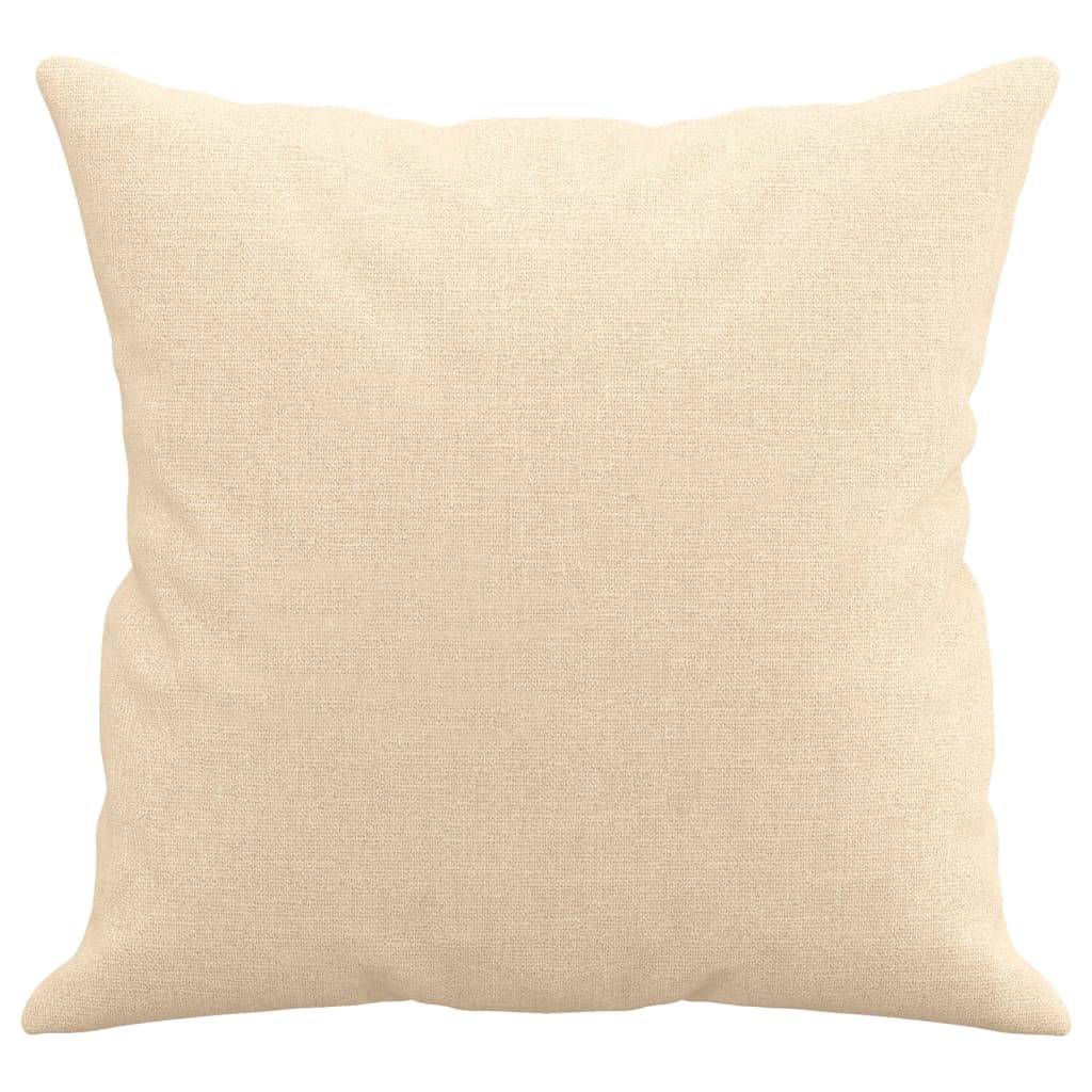 Cuscini Decorativi 2 pz Crema 40x40 cm in Tessuto - homemem39