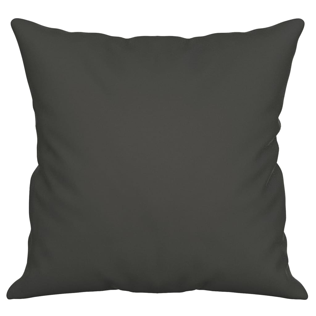 Cuscini Decorativi 2 pz Grigio Scuro 40x40cm Tessuto Microfibra - homemem39