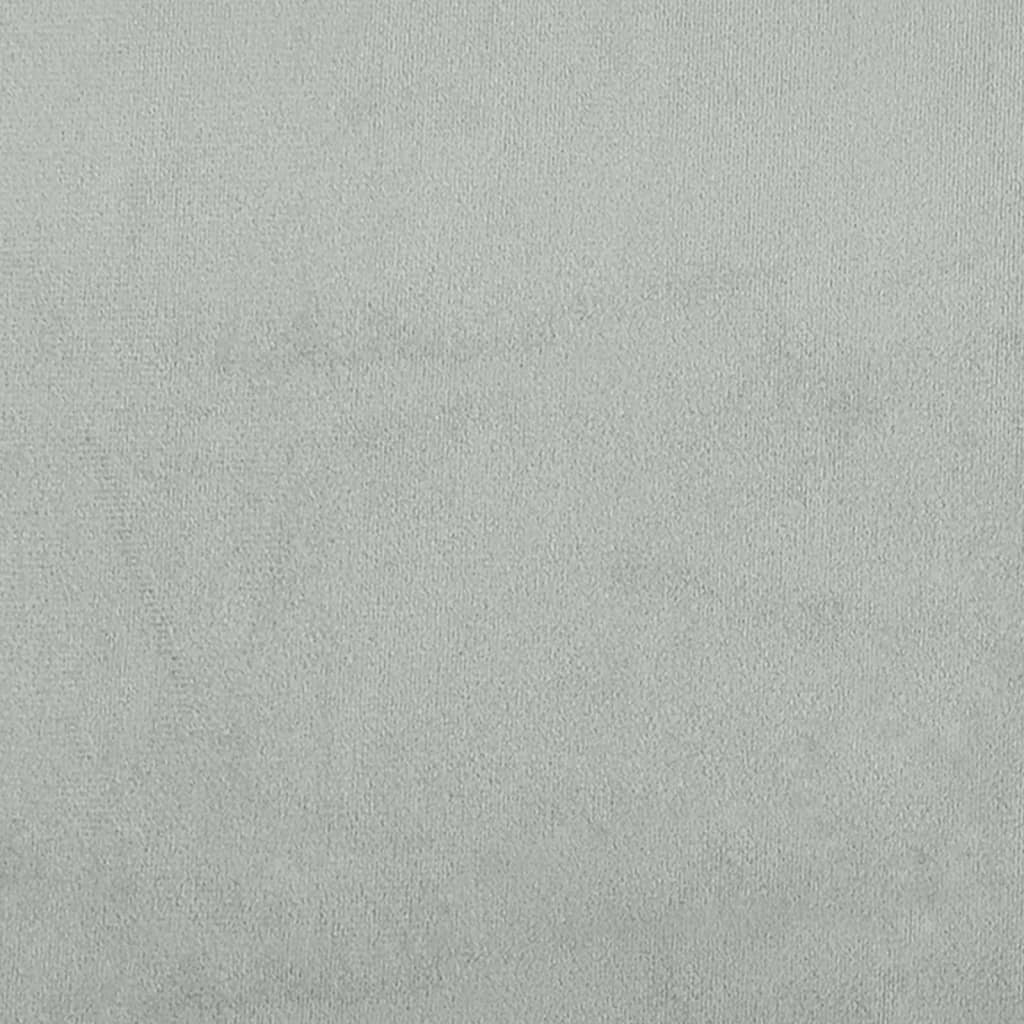 Cuscini Decorativi 2 pz Grigio Chiaro Ø15x50 cm in Velluto - homemem39