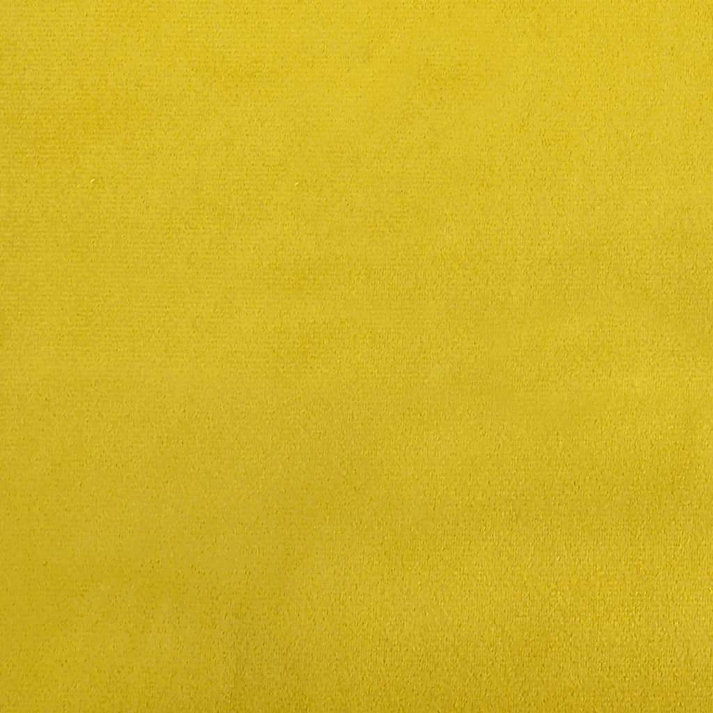 Cuscini Decorativi 2 pz Giallo Ø15x50 cm in Velluto - homemem39